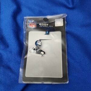 Authentic NFL Body Jewelry with Blue and Silver Details